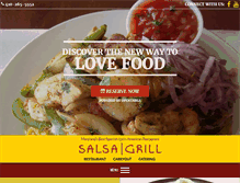 Tablet Screenshot of eatsalsagrill.com
